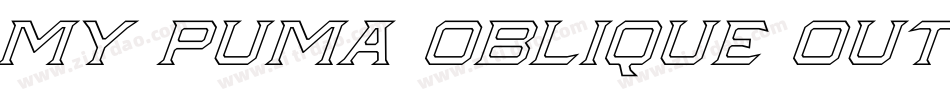 My Puma Oblique Outlined字体转换